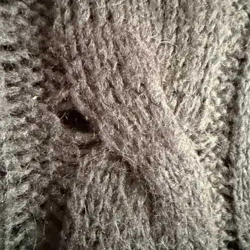 SISLEY PARIS Navy Blue Mohair Blend Cape