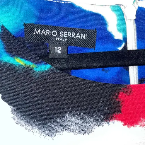 Mario Serrani Mario Serrano Italy Bright Floral Midi Sheath Dress 12