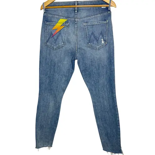Mother The Stunner Ankle Step Fray Jeans sz 29 Helter Skelter skinny high