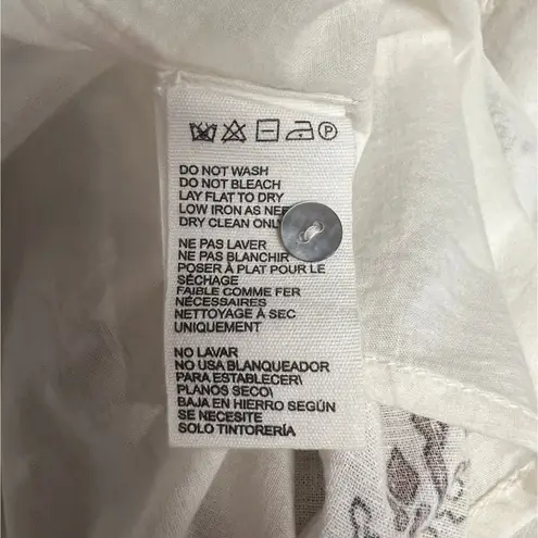 Cleobella Jolene Veneto Paisley Ivory Ankle Midi Linen Dress Boho Indie Cottage