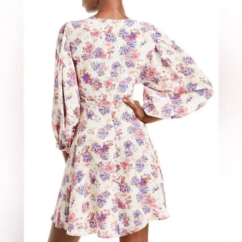 IRO NEW Paris galary silk blend floral print fit and flare dress, French 38