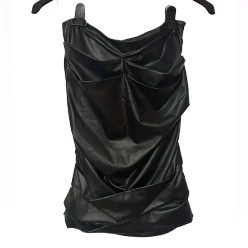 Brochu Walker Gina Ruched Pencil Skirt - Black Onyx Size Medium