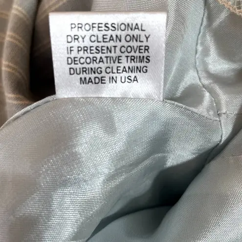 Rebecca Taylor Women Jacket 2 Blue Striped Ribbon Tie Romantic Boho Y2K Fairy