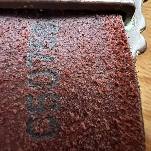 Tony Lama Brown Tooled Leather Swarovski Crystals Concho Cross Western Belt 38