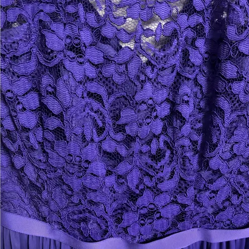 David's Bridal David’s Bridal Cap Sleeve Dress Size 6 Purple New Prom Formal Homecoming NWT