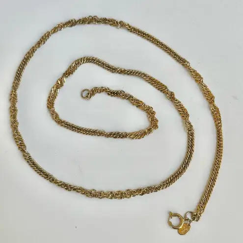 Park Lane gold tone vintage long chain necklace