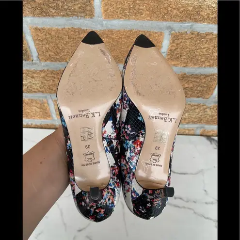 LK Bennett  Floral Snake Heels size 39