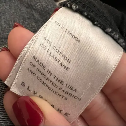 SLVRLAKE Lou Lou Slim Straight Jean In River Moon
Grey Wash Size 27 Gray