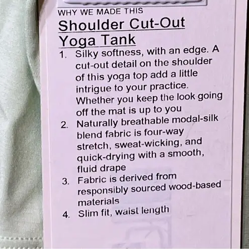 Lululemon  Shoulder Cut Out Yoga Tank Top Gym Workout