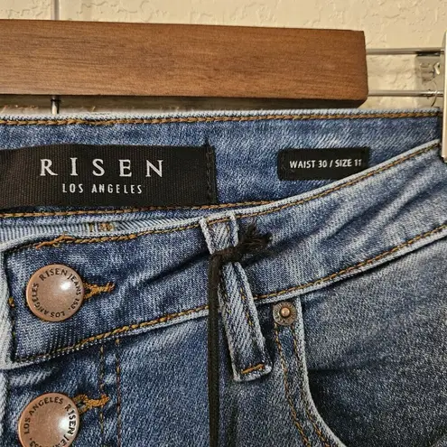 Risen NWT  High Rise Button Fly Vintage Flare Jeans RDP1269 Size 30/11