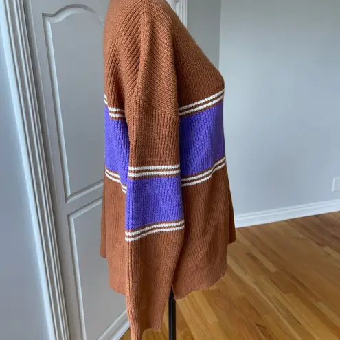 Lumiere size large long sleeve sweater crew neck work cozy modest Autumn EUC