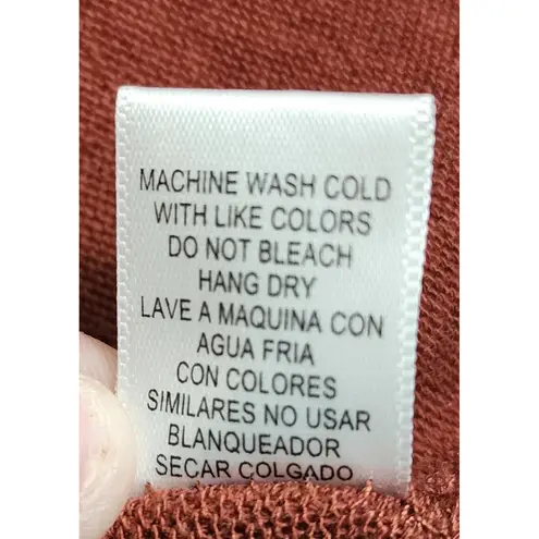 Zenana Outfitters XL Knit Tunic Dress Rust Red Casual Comfy