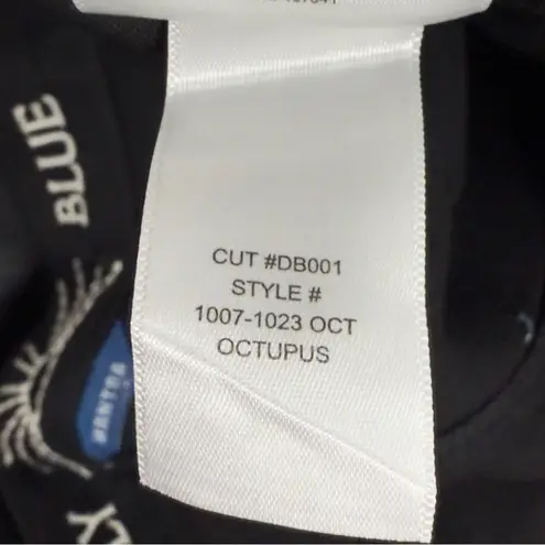 Daily Blue By AG Mantra Wide Barrel Leg Jeans Coated Octopus Button Fly 30 NEW Black