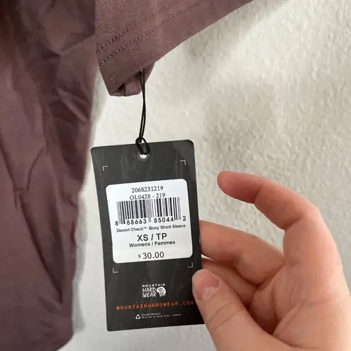 Mountain Hardwear Womens Desert Check Boxy Short Sleeve T-Shirt XS