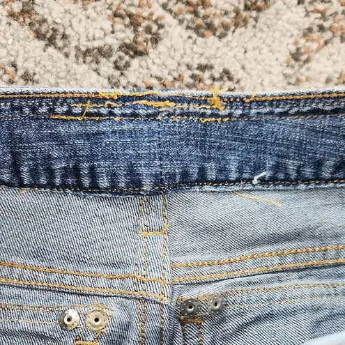 D. Jeans Floral Embroidered Y2K Denim Jeans Blue Pink 30