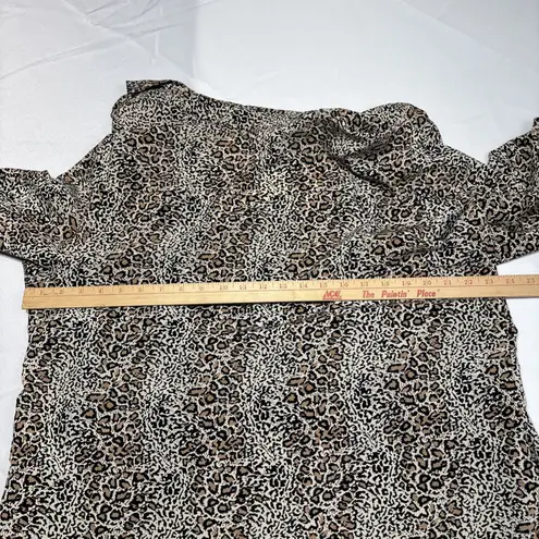 White Stag Women's 2X (18W/20W) Animal Print Jacket And Tank 2 Piece Top