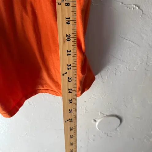 Orange Halloween Owl Graphic Tee Women's XL Foil Print Fall T