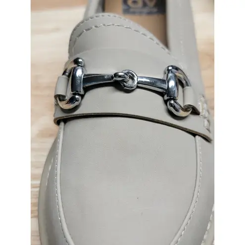 Dolce Vita Claudea Horsebit Penny Loafers Women's 7.5 Cream Minimalist Chunky