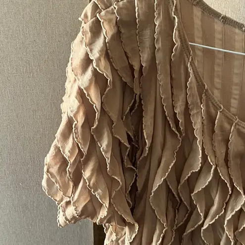 Sunny Leigh  Pink and Beige Blouse petite xl thumbnail 6