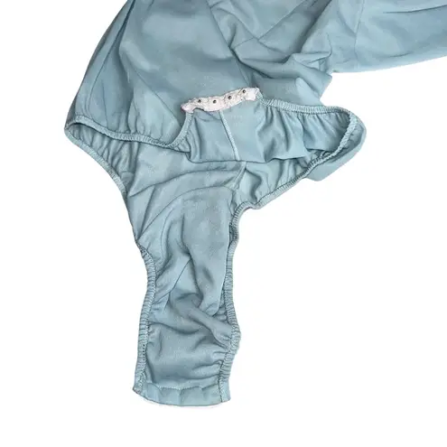 Emilio Pucci Vintage Formfit Rogers Bodysuit | Powder Blue Cami Leotard 70s Glam