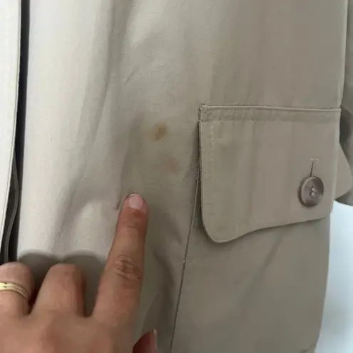 London Fog Vtg Y2K Limited Ed Trench Womens Coat 20W Preppy Old Money Wool Plaid