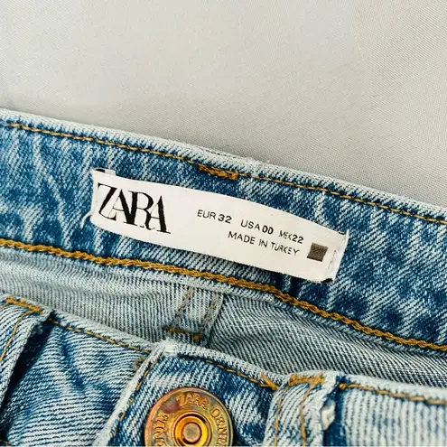 ZARA  High Rise Skinny Denim Jeans Blue Sz 00