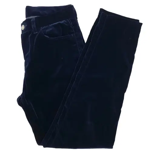 ARMANI JEANS Velvet Navy High Waisted Pants Jeans Women’s Size 28 NWOT
