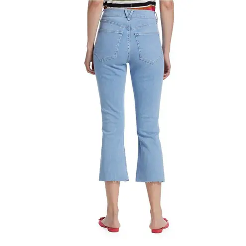Veronica Beard Carly High-Rise Cropped Kick-Flare Jeans Size 24