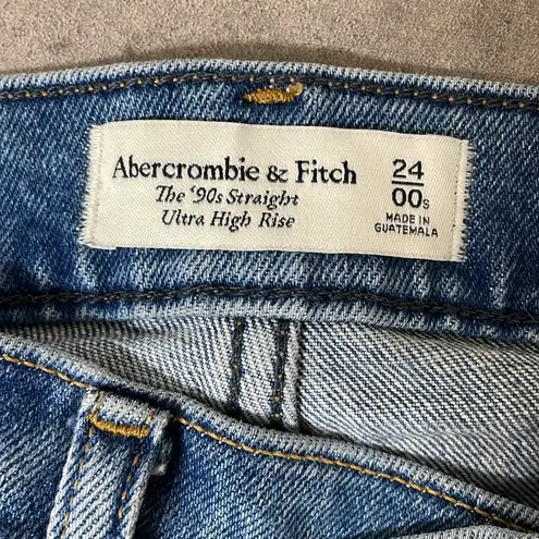 Abercrombie & Fitch  Curve Love 90s Straight Ultra High Rise size 24x28 - Image 11