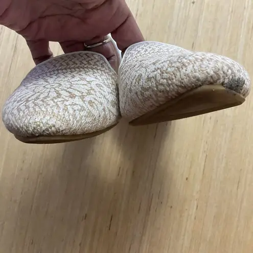 Soft Surroundings Amelia D’orsay Cream Shoes Flats Size 7.5 Small Flaw