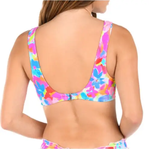 CITRUS COLOR ME FLORAL MERROW BRALETTE TOP NWOT Pink Size L