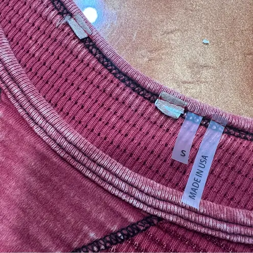 Soft Surroundings Soft Surrounding Tao Geometric Button Cuff Thermal long Sleeve Top small