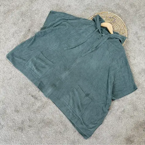 Barefoot Dreams Women’s CozyChic Ultra Lite Short Sleeve Zip Up Hoodie Green 2X