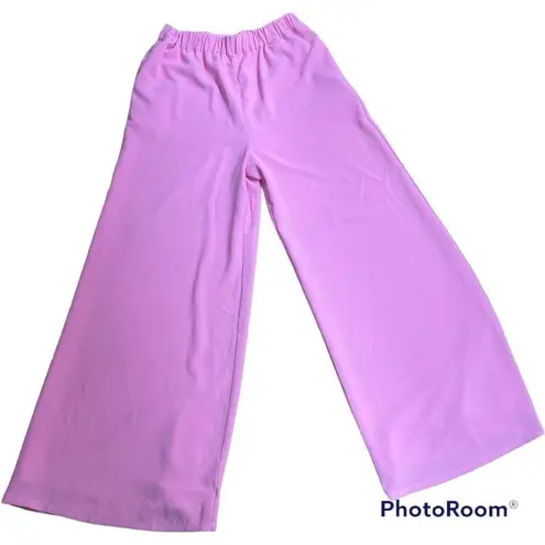 Camila Coelho Devon Pants Hot Pink Wide Leg Lined Elastic Waist Pockets M