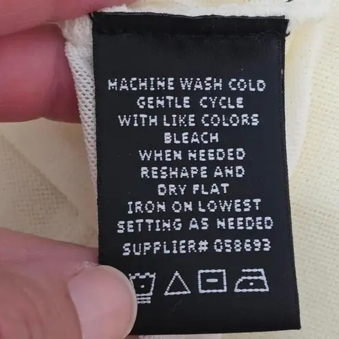 Add 'Worth Draped Cowl Neck Top Elegant Party Blouse Gathered 3/4 Sleeve Size M