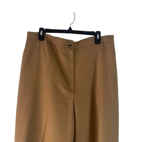 Casual Corner Vintage 90s Women's Size 14 100% Wool Tan Dress Pants