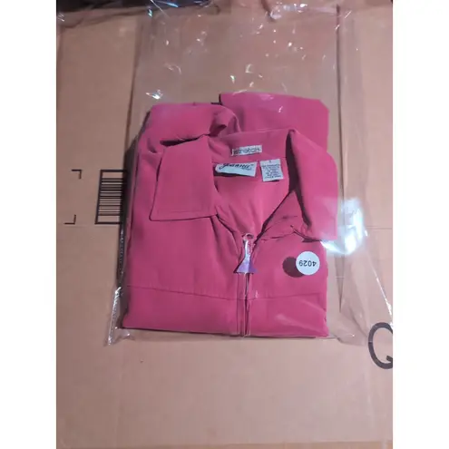 Joanna Women's Pink Magenta Jacket, Faux Suede Full Zip, Fall Autumn Outerwear