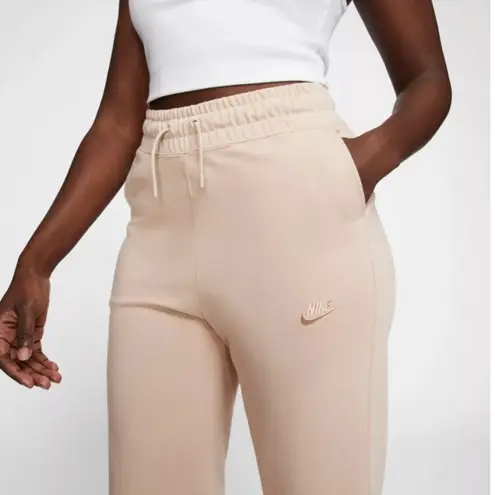 Nike NWT  Tan High Rise Wide Leg Crop Sweatpants