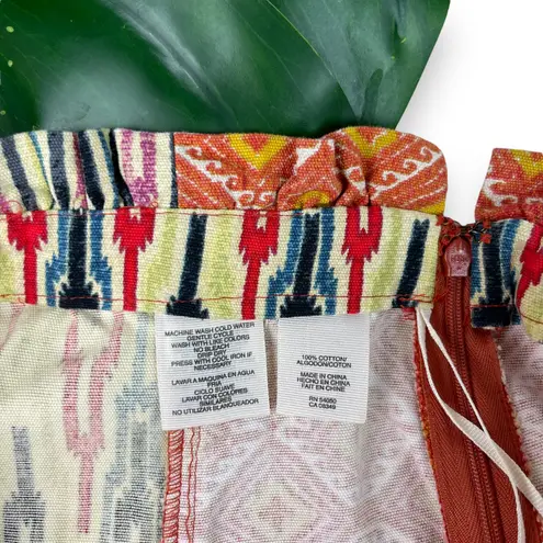 Rachel Roy RACHEL Boho Mixed Textile Ikat Print Skirt