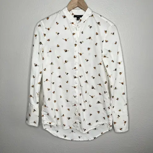 Victoria Beckham For Target XS Bee Print White Button