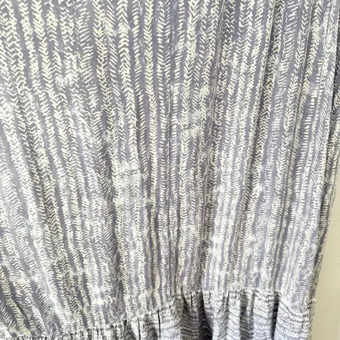 TAYLOR GRACE | Periwinkle Lavender Maxi Ruffle Dress High Neck Cream | Large Purple