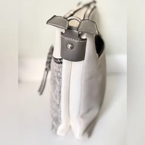 Coco + Carmen Beige and Gray Crossbody Bag