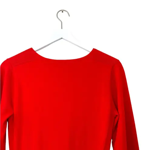 WHISTLES Red Long Sleeve Fit & Flare Dress Women’s Size 8