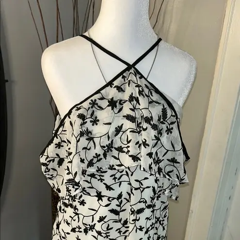 Devlin Elegant Black and White Midi Dress thumbnail 3