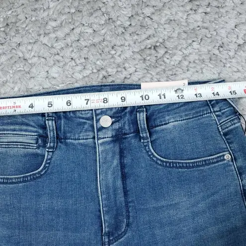 NYDJ High Rise Girlfriend Hollywood Jeans Blue Stunning Stretch Women's Size 2