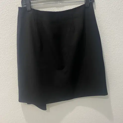 Talbots Black Wrap Skirt Size 10