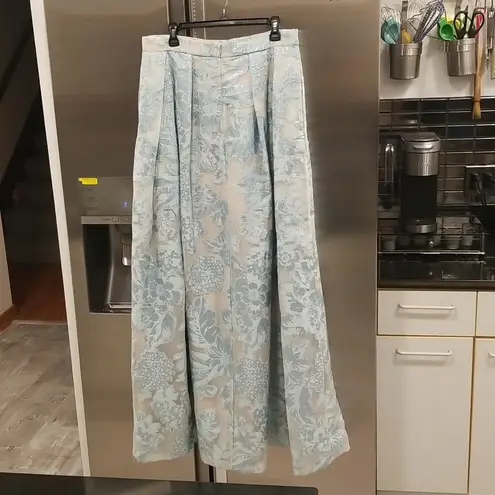 St. John ππ Formal High Waisted Jacquard Floral Embroidered Ball Skirt 10 NWOT