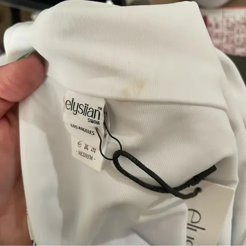 Elysiian Aliso One Piece Swimsuit Italian Summer White Women’s Size Medium