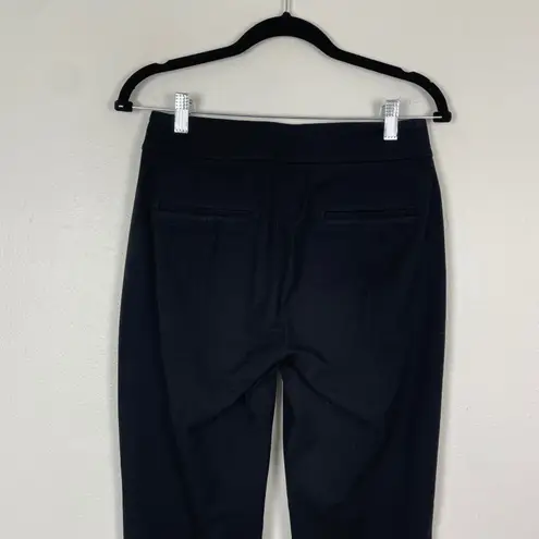 J.Crew Remi Black Side Zip Career Dress Pants Women's Size 4 Bi Stretch Cotton