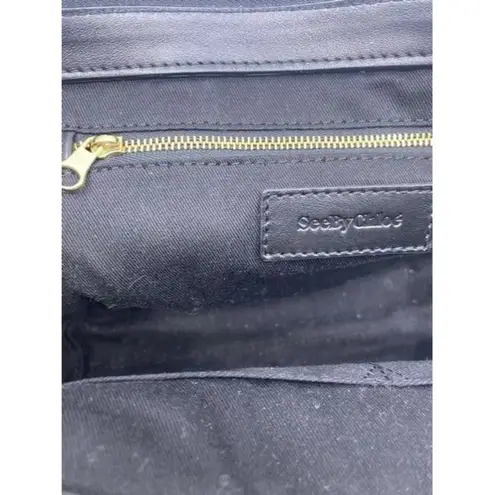 See By Chloe Iris Small Handbag Bliss And Black Leather Cross Body Bag